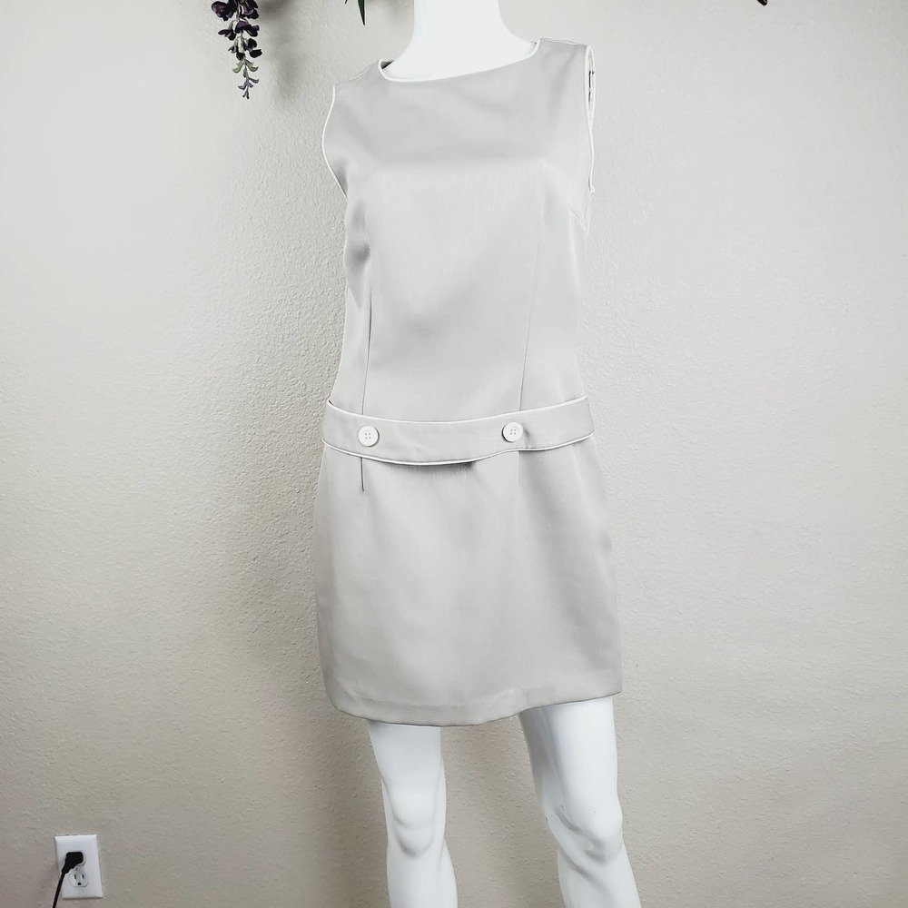 Vintage Nu Oz Drop Waist Mini Sleeveless Dress